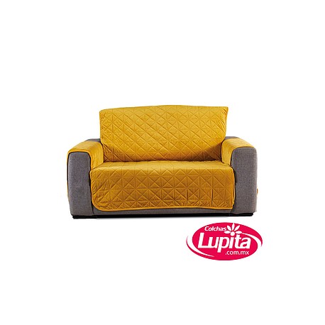 PROTECTOR DE SALA LOVESEAT MOSTAZA VELVET (Vianney)
