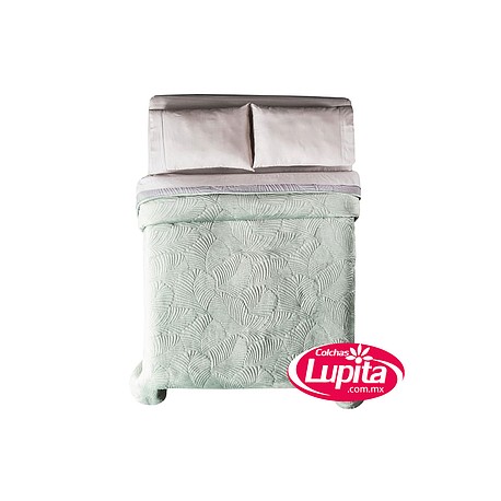 EDREDON VOGA QS/MAT XL VERDE  (Vianney)