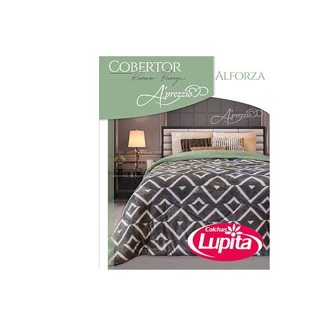 COBERTOR BORREGA ALFORZA VERDE MATRIMONIAL DESC. (Aprezzio)