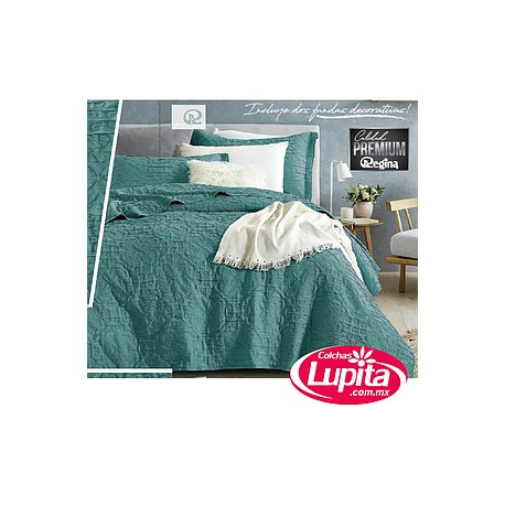 SET EDREDON JACQUARD EMMA MAT/QS (Regina)
