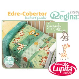 COBERTOR ESTAMPADO JUGANDO FELICES CUNERO (Regina)