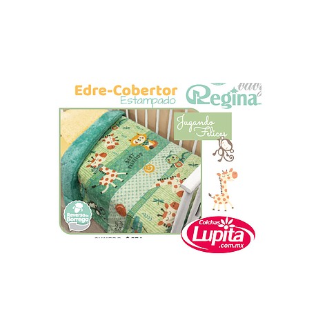 COBERTOR ESTAMPADO JUGANDO FELICES CUNERO (Regina)