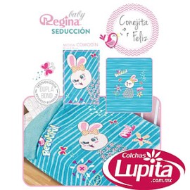 COBERTOR SED CONEJITA FELIZ COMODIN (Regina)