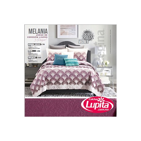 SET EDREDON LIGERO MELANIA MAT/QS (Regina)