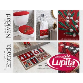 JUEGO DE BAÑO NAVIDAD (Vianney)
