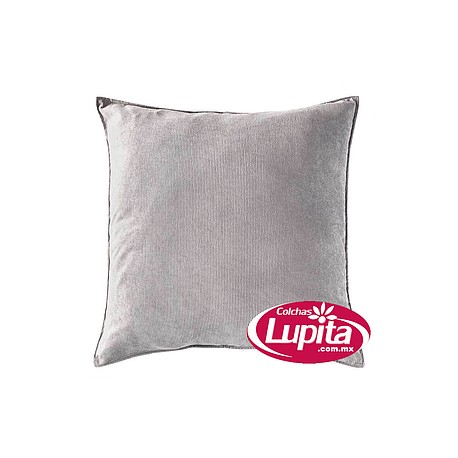 FUNDA DE ALMOHADA EUROPEA XL PANA GRIS (Vianney)