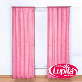 JUEGO DE CORTINAS ROSY  (Elefantito)