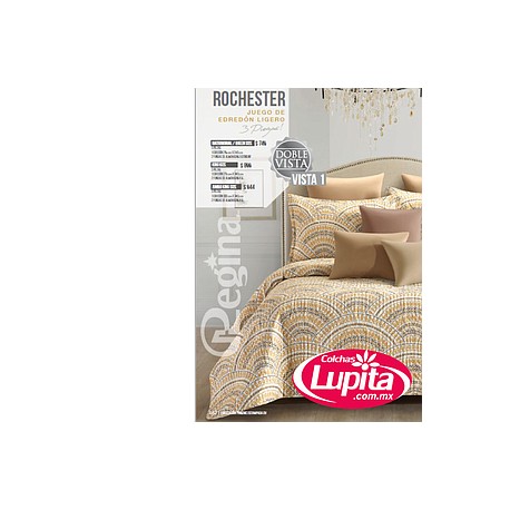 SET EDREDON LIGERO ROCHESTER MAT/QS (Regina)