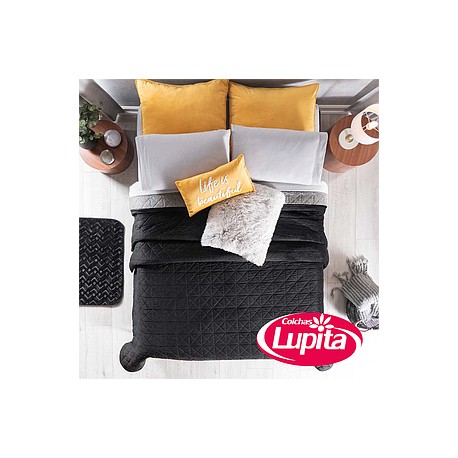 COBERTOR AUSTRAL KS XL VELVET NEGRO (Vianney)