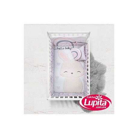 SET DE EDREDON CUNA HELLO BABY (Chiquimundo)